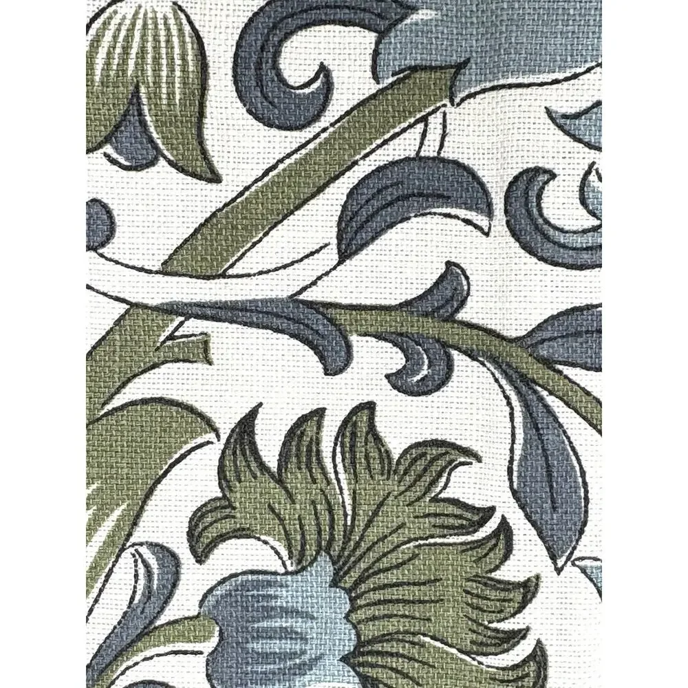 William Morris & Co Placemats Lodden 100% Cotton Fabric 13x19 Set 4 Green Blue